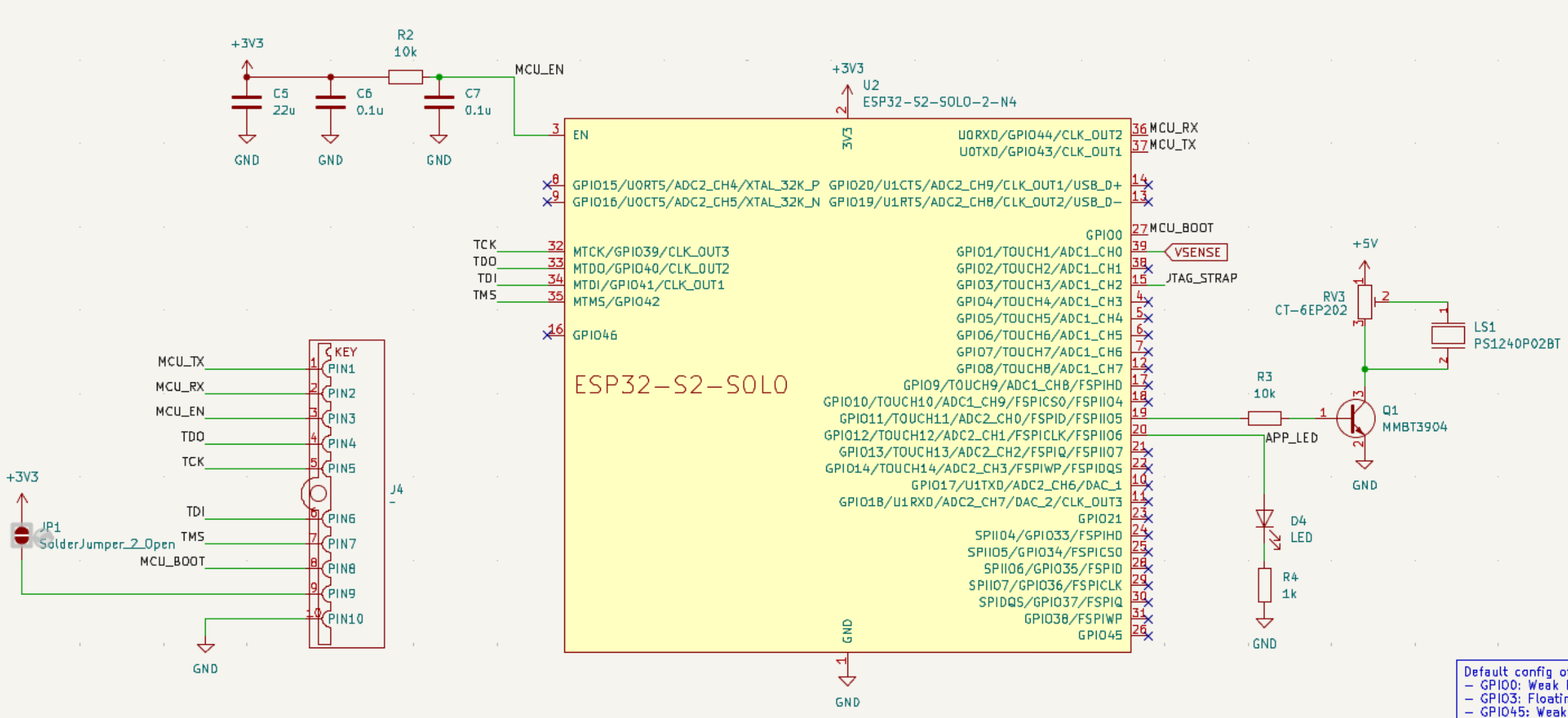 mcu schematic with audio ckt